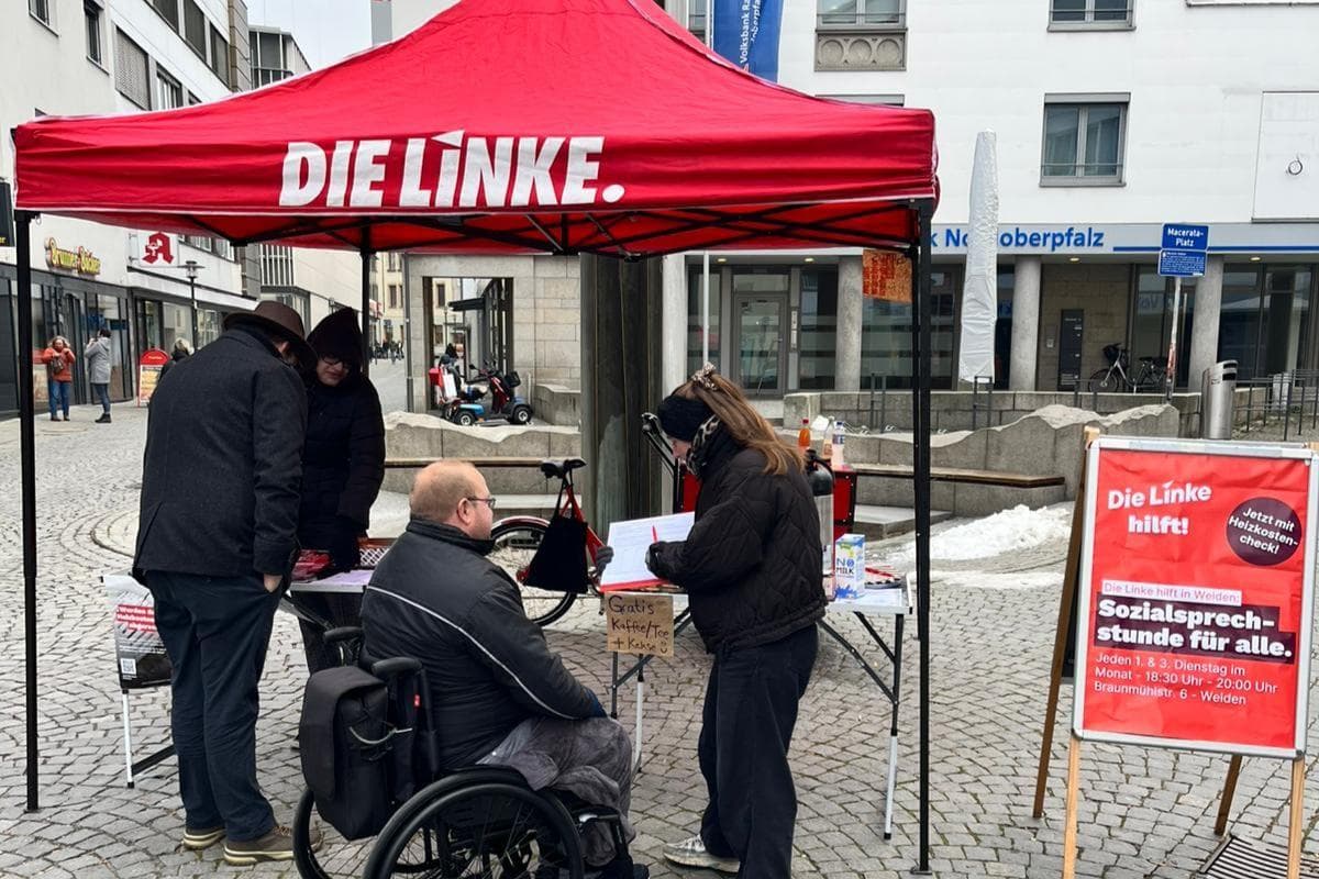 Wahlkampf: Infostand