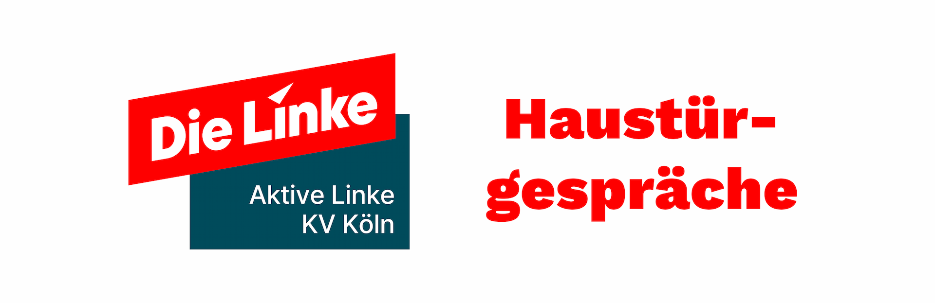 Haustüraktion Aktive Linke im Wahlgebiet von Denis